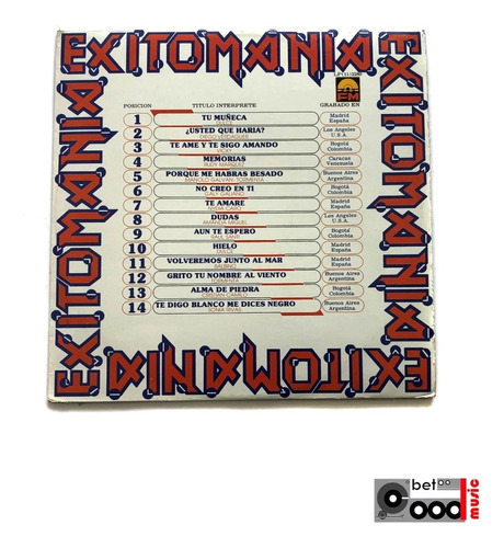 Lp Vinilo Exitomania - Excelente Compilación De Artistas