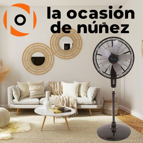 Imagen 4 de 7 de Ventilador De Pie 20 Electrico Piso 5 Aspas Altura Regulable