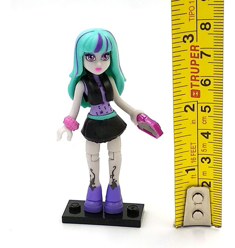 Monster High Twyla Mega Bloks Construx Mattel Skullection (Usado)