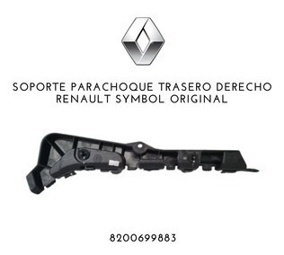 Soporte Parachoque Trasero Derecho Renault Symbol 