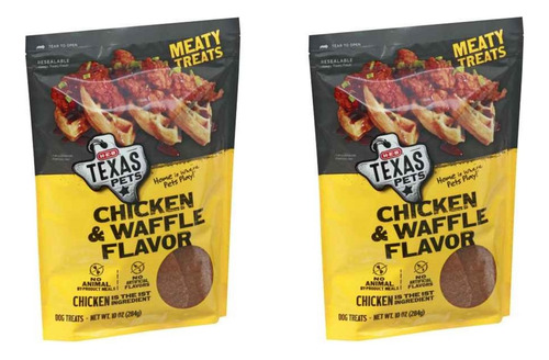 Snack P/perros Texas Pets Con Sabor A Pollo Y Waffles