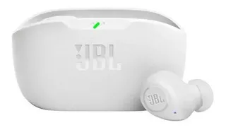 Audífonos in-ear inalámbricos JBL Wave Buds blanco con luz LED