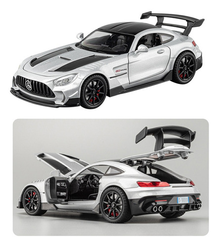 Benz Amg Gt Miniatura Metal Coche Con Luces Y Sonido 1/22