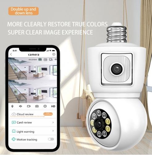 Câmera Wifi Para Bebês/casa Icsee 2mp Com Lente Dupla