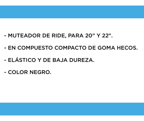 Imagen 3 de 10 de Sordina Silenciador De Goma Platillo Ride Hecos Hmpr Sound O