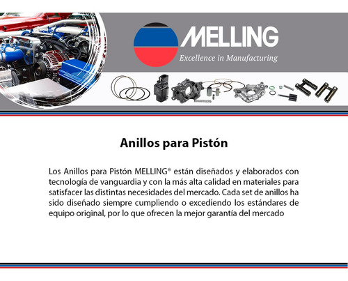 Kit Anillos Piston 0.060 G10 Van 6 Cil 4.1l 70 Ferroxado