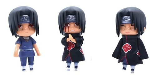 Figuras De Itachi X 3 Pcs (9cm X 10cm, Multicolor)