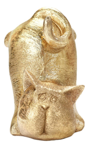 Estatua De Gato Figurina De Animales Fun Estilo C