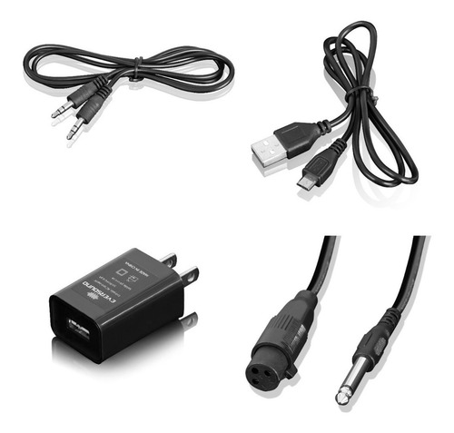 Parlante Eversound Vermouth Ev2001-v Luces Led Bt Micrófono