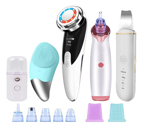 Masajeador Facial Eléctrico Led Skin Scrubber, Aspiradora Bl