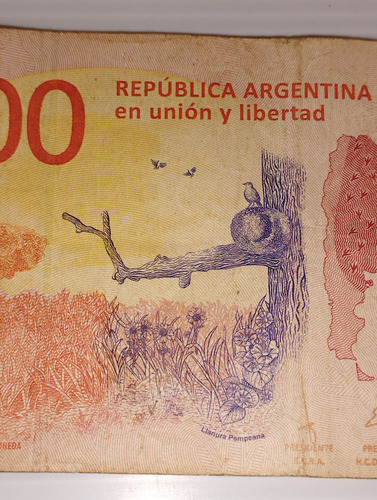 Billete De Mil Con Defectos De Impresion Serie B (Usado)