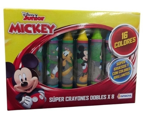 Crayones Dobles Jumbo Colores Niños Infantil X 8 Tapimovil