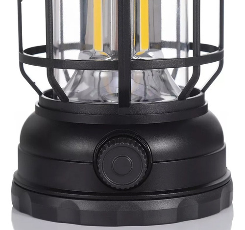 Farol Led Recargable Solar Camping Retro Jardín Casa Patio
