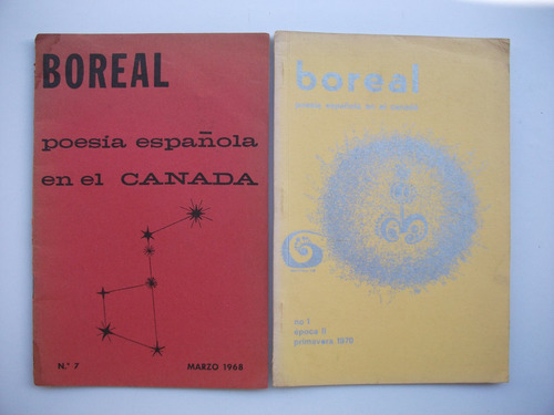 Boreal - Poesía Española En El Canadá - 1968/70 - 2 Revistas