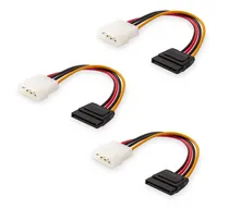 Comprar Pack 3 Cable Sata Power Molex 4 Pin Adaptador Disco Ssd Hdd