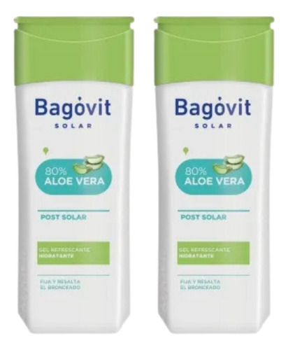 Combo X 2 Bagovit Post Solar Aloe Vera Gel 200 Gr