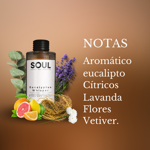 Aroma Para Difusores Soul Eucalyptus Mist 500ml Esencia
