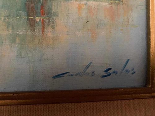 Cuadro Original Del Pintor Carlos Salas (Usado)