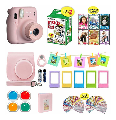 Instax Mini 11 Instant Camara Blush Pink Shutter Para Fuji