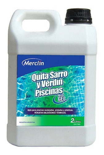 Quita Sarro Verdin Piscina Pileta Baldosas 2 Litros Merclin