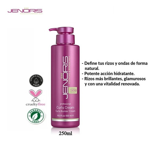 Crema Modeladora Hidratante Rizos Jenoris Rulos Definidos