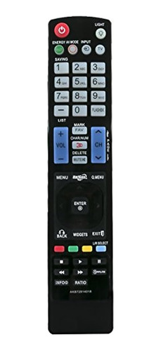 Aulcmeet Akb72914018 Mando A Distancia Para LG Lcd Led Tv De