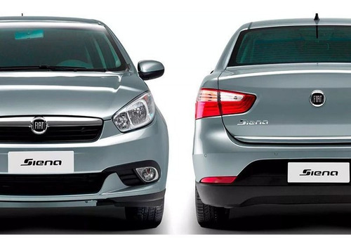 Imagem 3 de 6 de Kit Completo Adesivos Resinados Fiat Black Piano Grand Siena
