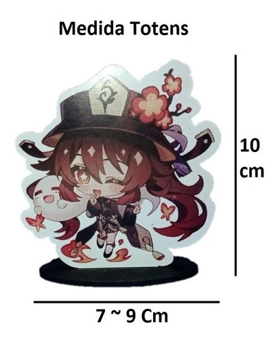 Totem Yae Miku Genshin Impact Decoração Stand Mdf 10cm