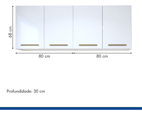 Lavanderia Modulada 2 Armários Aéreo Guarapari