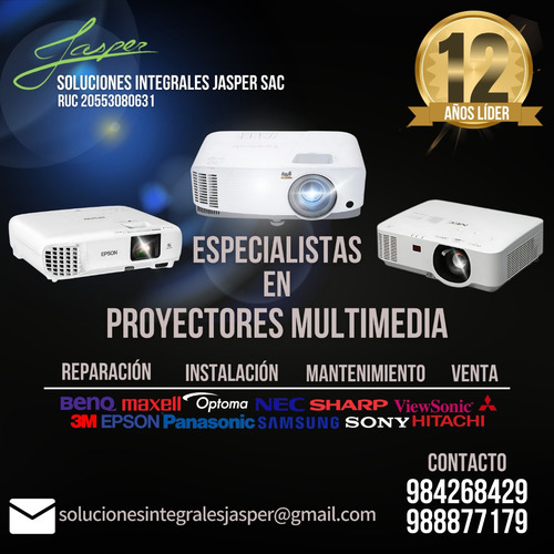 Reparación, Instalación Y Venta De Proyectores Multimedia