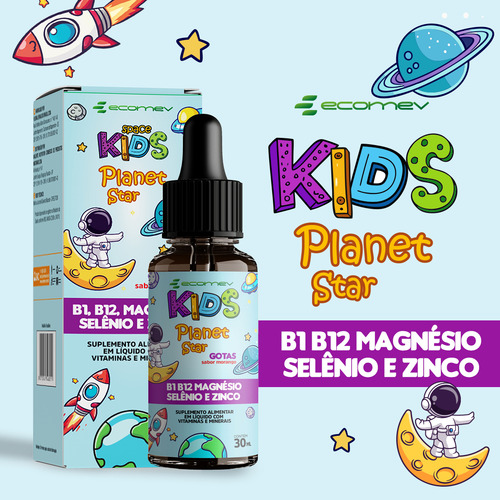 Foco Kids Magnesio B1 B12 Selenio Zinco Formula Importada