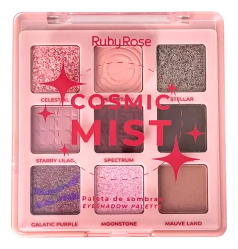 Paleta De Sombras Cosmic Mist Hbe2204ruby Rose