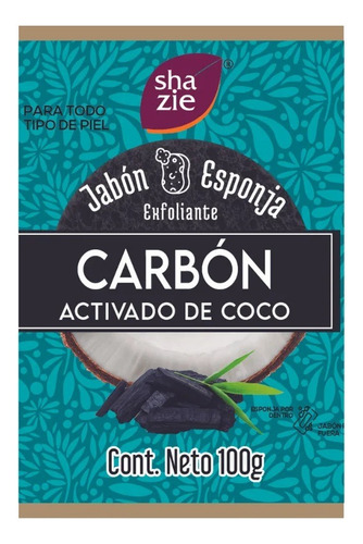 Jabon Esponja Con Carbon Activado De Coco 100 Gr