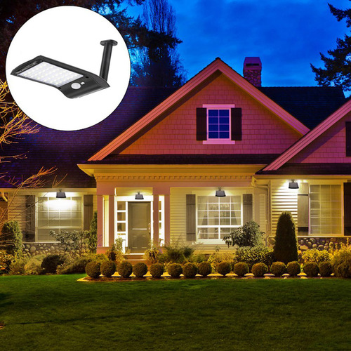 Luz Solar De Pared M 36 Led Para Exteriores Con Sensor De Mo