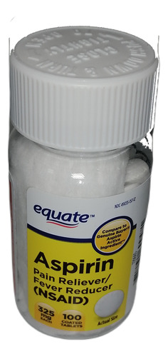 Aspirin Americana 325 Mg, 100 Tableta - Unidad a $5