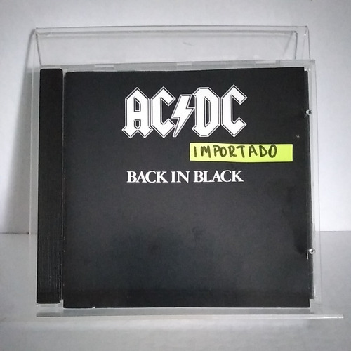 Cd Ac Dc - Back In Black - Importado 1980