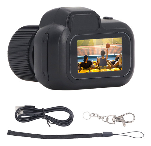 Mini Cámara Digital Para Vlogs De 1080p, 2 Mp, Batería De 10