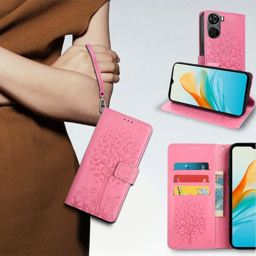Funda Con Tapa Teléfono Compatible Con For Zte Axon 40 Lite