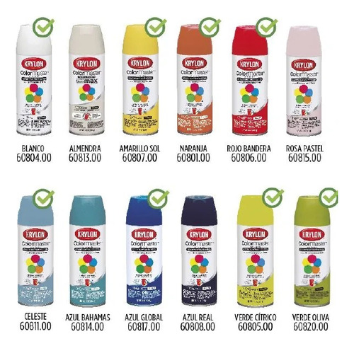 Krylon Aerosol Uso General Colores 340gr Sherwin | Gran