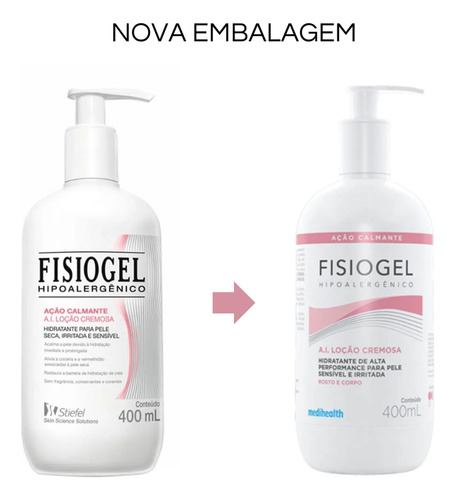 Loção Hidratante Calmante Fisiogel A.i. Pele Sensível 400 Ml