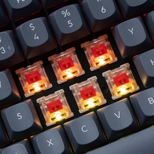 Teclado Mecanico Keychron K8 Pro Marco Aluminio Rgb Hotswap Teclado Negro Idioma Inglés Us