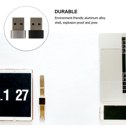 2 Unidades De Adaptador Usb 2.0a Para Tipo C Usb 2.0a Macho