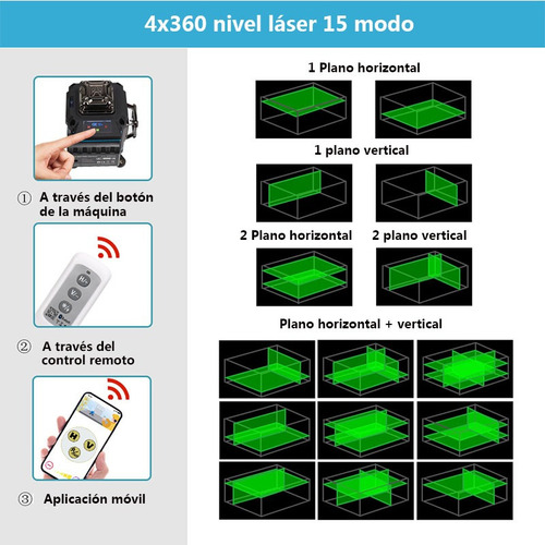 Nível A Laser Kezers 4d Com Display De 16 Linhas E