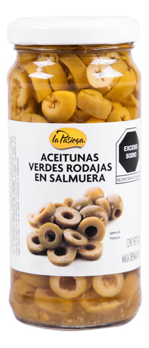 Aceitunas Verdes Rodajas En Salmuera 240g La Pasiega