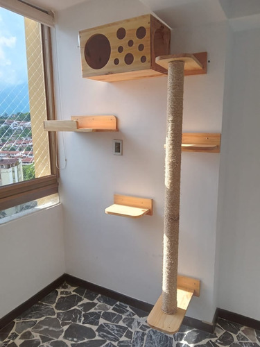 Gimnasio Para Gatos En Madera 