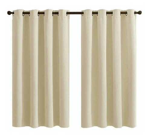 Cortinas Blackout 132x160cm Para Ventana Decoracion, 2pzs