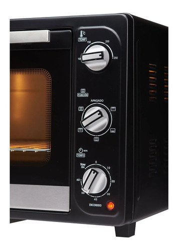 Horno de mesa eléctrico BGH BHE55M19N 55L negro 220V-240V