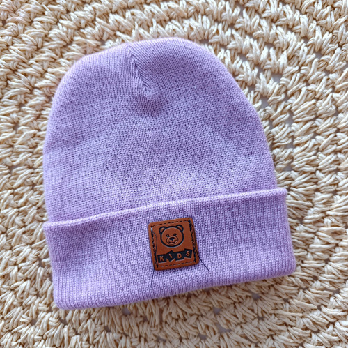 Gorro De Lana Para Bebe Gorrito Invierno Bebe Lila Dolly 2 Unico Lana Cashmilon