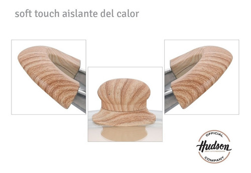 Cacerola Hudson Gris De Aluminio 26 Cm Con Antiadherente