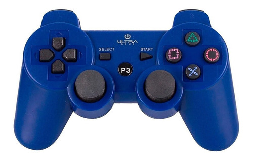 Imagen 1 de 2 de Control joystick inalámbrico Ultra Double shock 3 azul